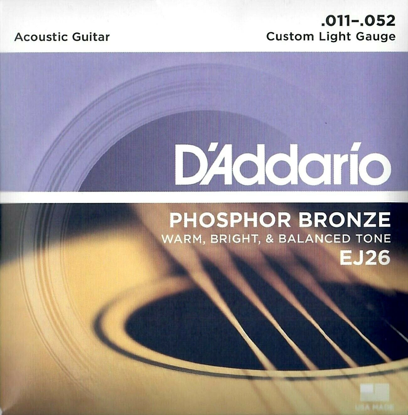 D'Addario EJ26 Custom Light Satz Saiten für Westerngitarre