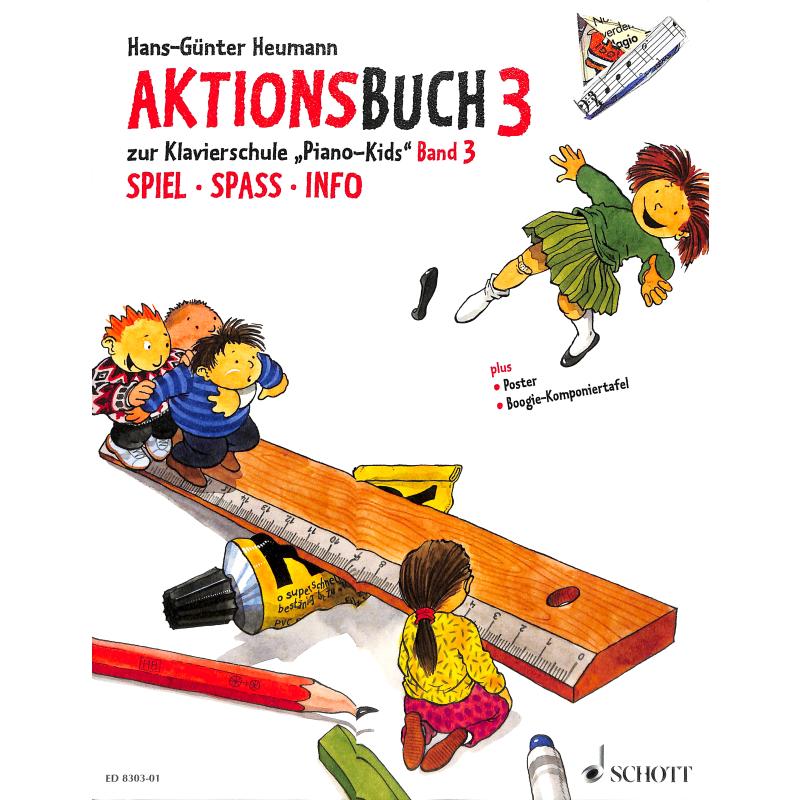 Aktionsbuch 3 zur Klavierschule "Piano Kids" Band 3
