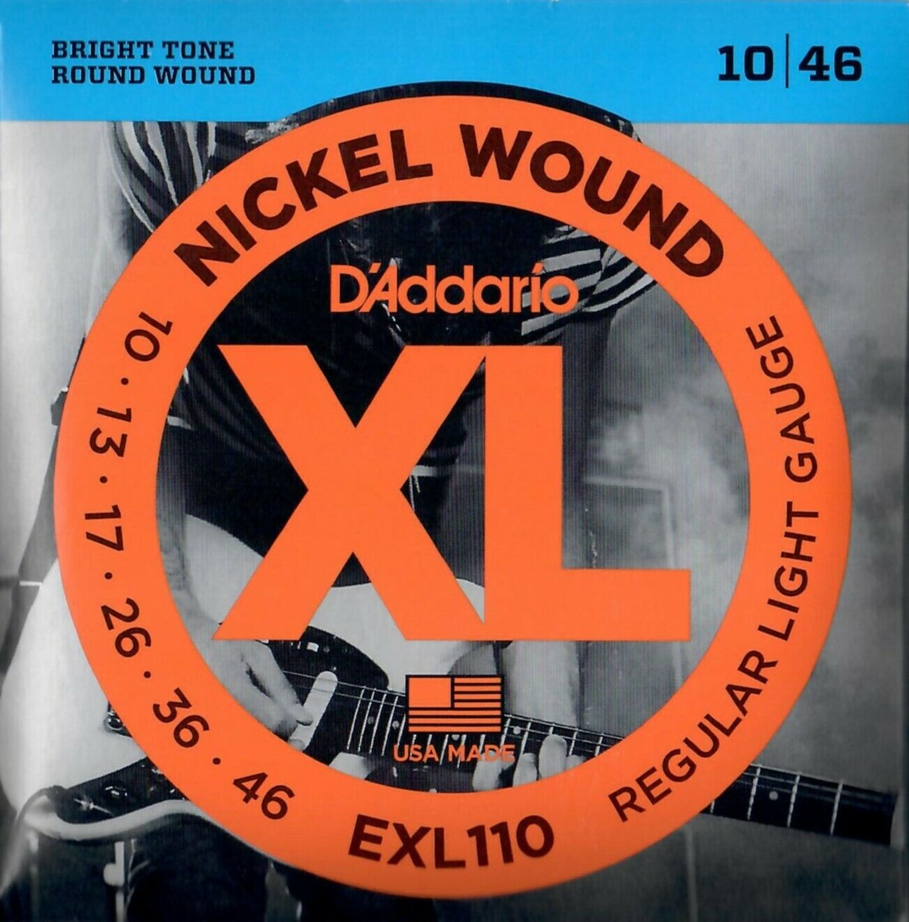 D'addario EXL110 Light Satz Saiten für E-Gitarre Nickel Wound