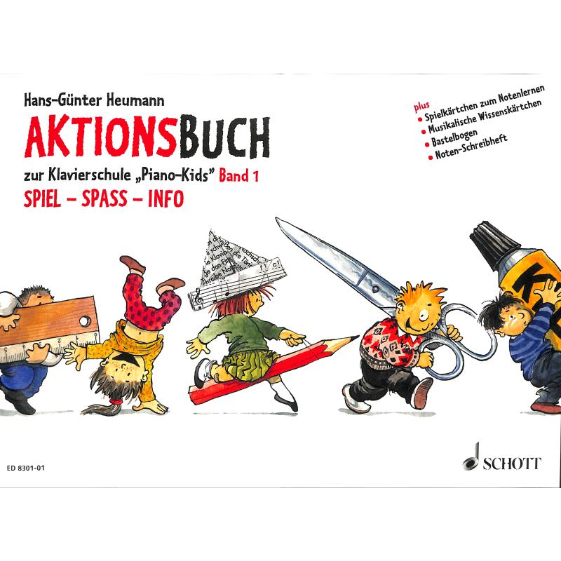 Aktionsbuch zur Klavierschule Piano Kids, Bd. 1, H. G. Heumann