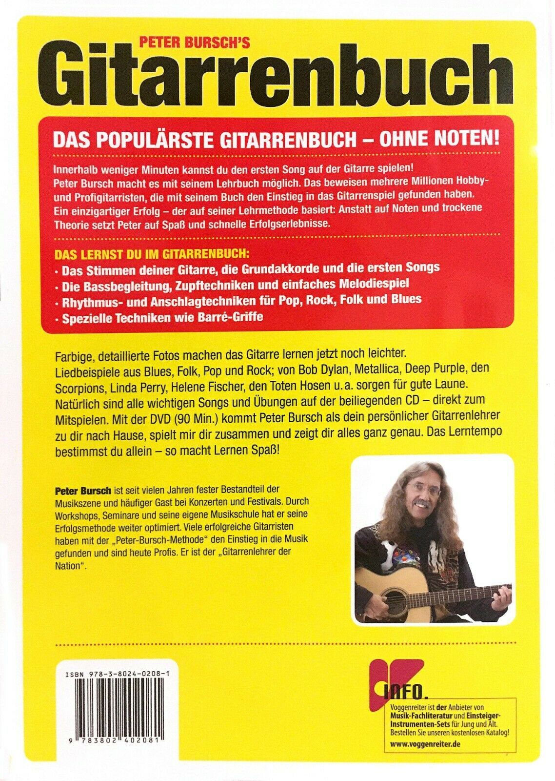 Gitarrenbuch 1 inkl. DVD/CD, P. Bursch