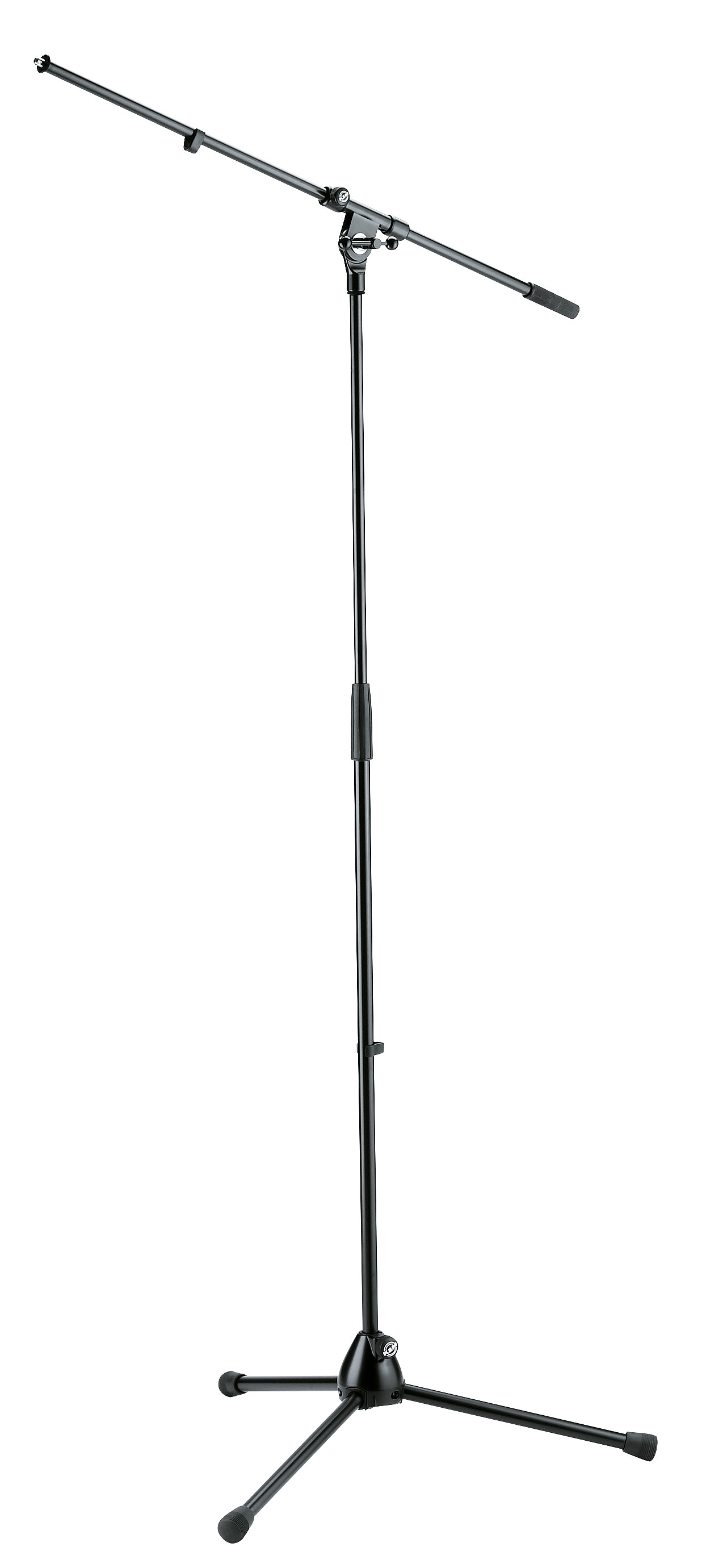 K&M 210/2 Mikrofonständer mit Galgen, schwarz